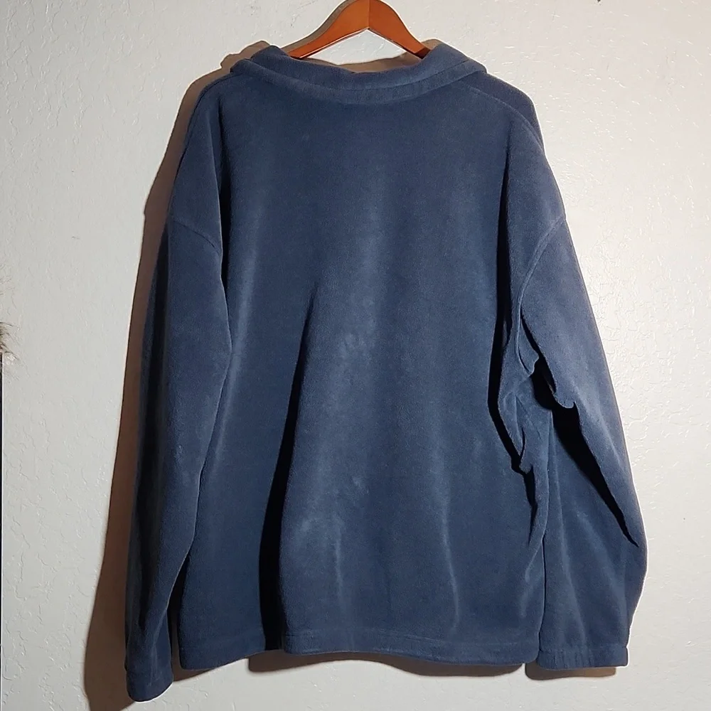 COLUMBIA Blue Full Zip Fleece Jacket with Zip Pockets 3XT